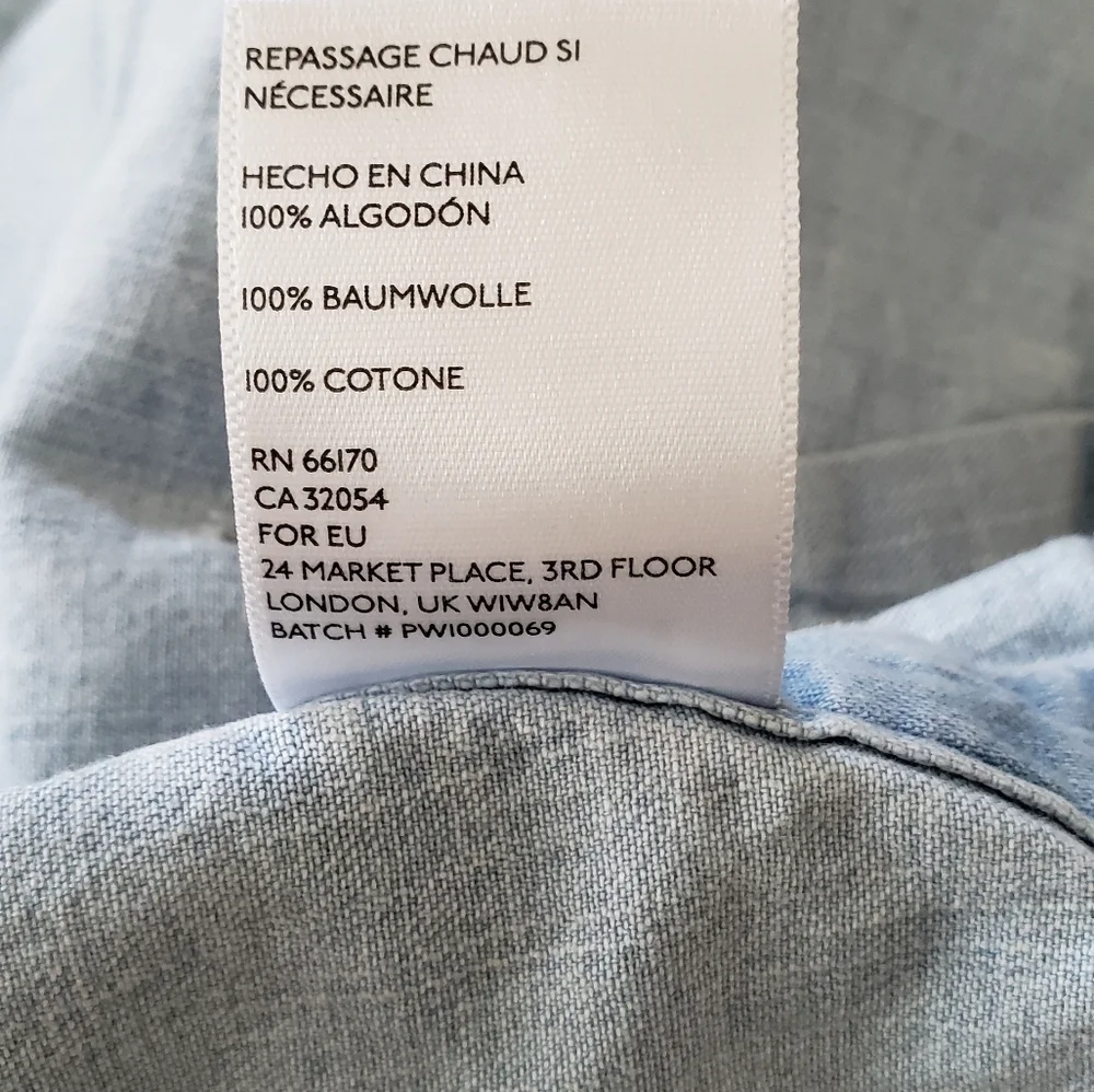 Cooperative denim crop top size Medium